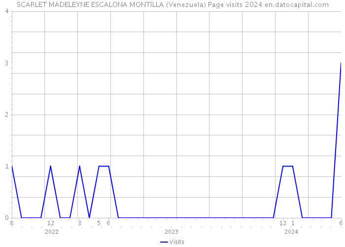 SCARLET MADELEYNE ESCALONA MONTILLA (Venezuela) Page visits 2024 