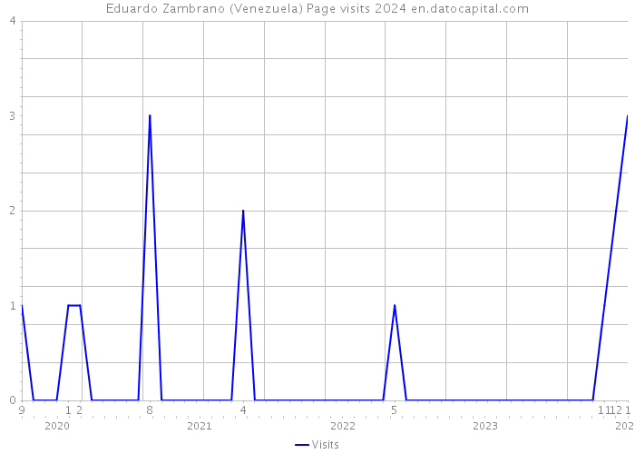 Eduardo Zambrano (Venezuela) Page visits 2024 
