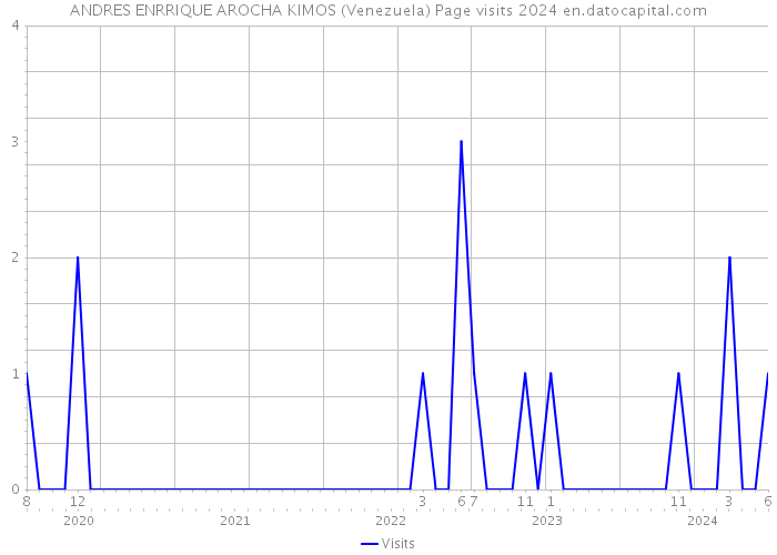 ANDRES ENRRIQUE AROCHA KIMOS (Venezuela) Page visits 2024 