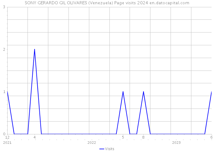 SONY GERARDO GIL OLIVARES (Venezuela) Page visits 2024 