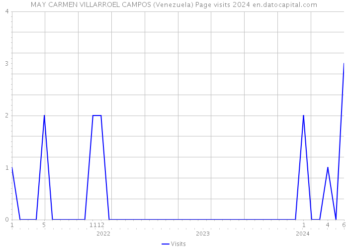 MAY CARMEN VILLARROEL CAMPOS (Venezuela) Page visits 2024 