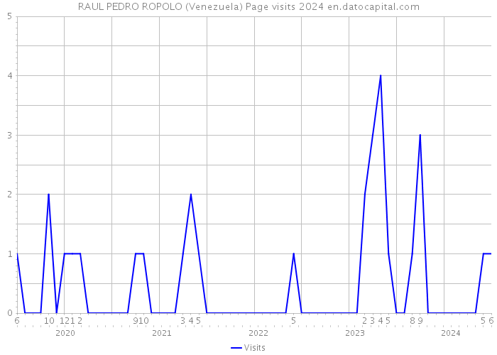 RAUL PEDRO ROPOLO (Venezuela) Page visits 2024 