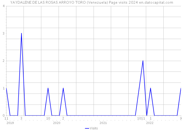 YAYDALENE DE LAS ROSAS ARROYO TORO (Venezuela) Page visits 2024 