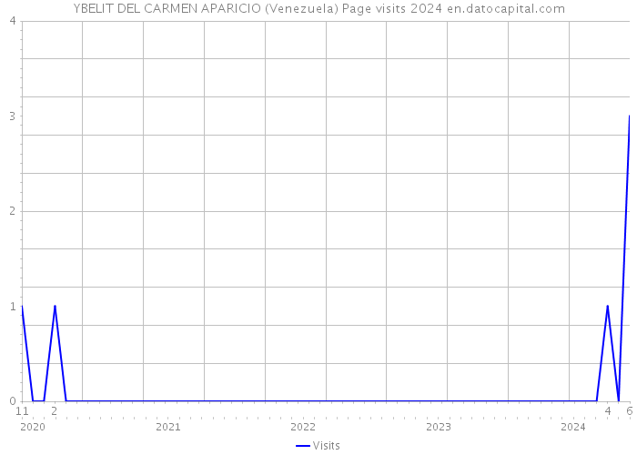 YBELIT DEL CARMEN APARICIO (Venezuela) Page visits 2024 