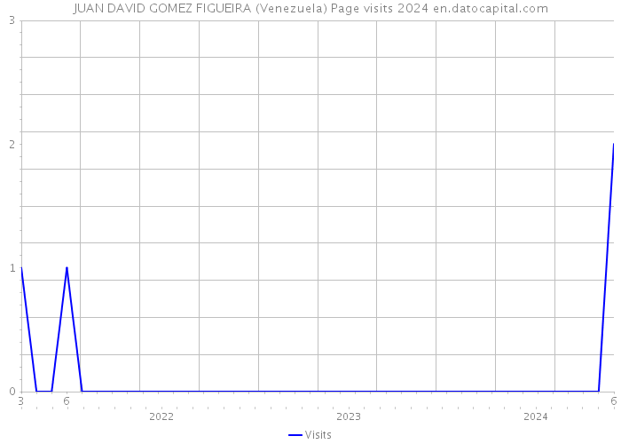 JUAN DAVID GOMEZ FIGUEIRA (Venezuela) Page visits 2024 