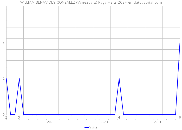 WILLIAM BENAVIDES GONZALEZ (Venezuela) Page visits 2024 
