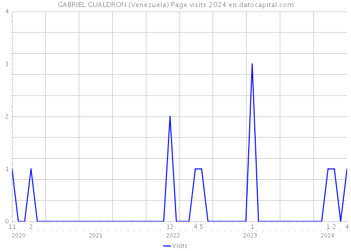 GABRIEL GUALDRON (Venezuela) Page visits 2024 