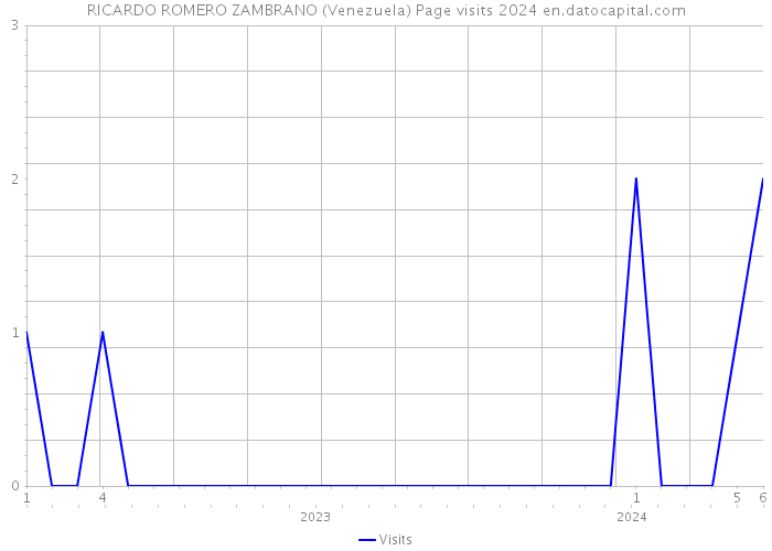 RICARDO ROMERO ZAMBRANO (Venezuela) Page visits 2024 