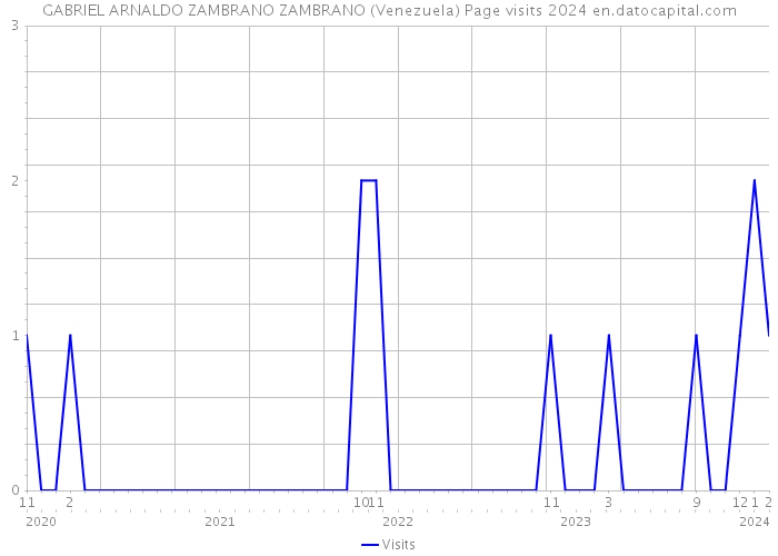 GABRIEL ARNALDO ZAMBRANO ZAMBRANO (Venezuela) Page visits 2024 
