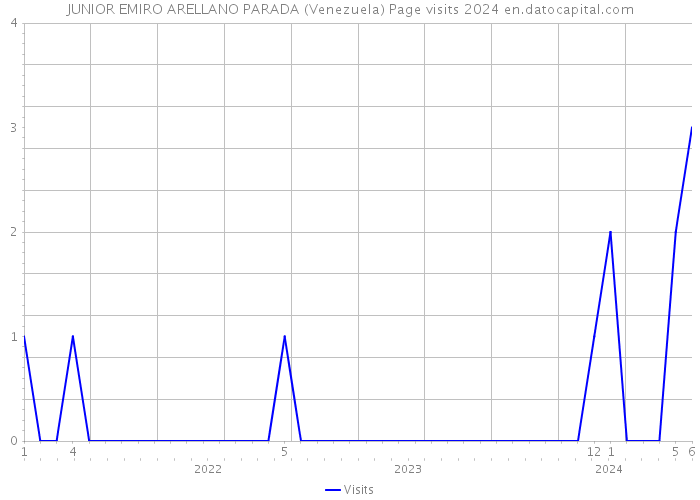 JUNIOR EMIRO ARELLANO PARADA (Venezuela) Page visits 2024 