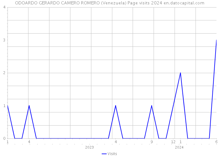 ODOARDO GERARDO CAMERO ROMERO (Venezuela) Page visits 2024 