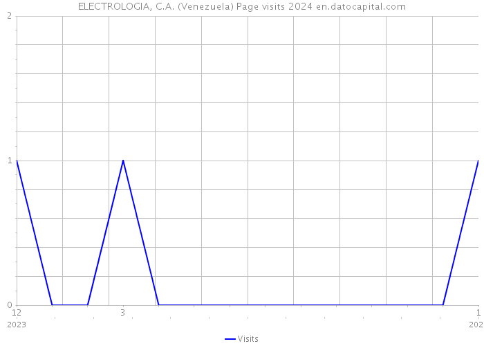 ELECTROLOGIA, C.A. (Venezuela) Page visits 2024 