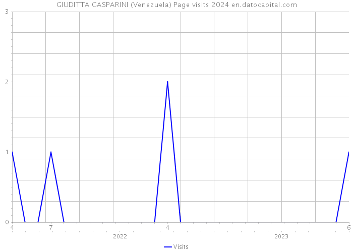 GIUDITTA GASPARINI (Venezuela) Page visits 2024 