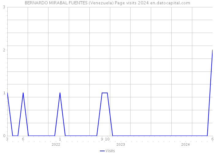 BERNARDO MIRABAL FUENTES (Venezuela) Page visits 2024 