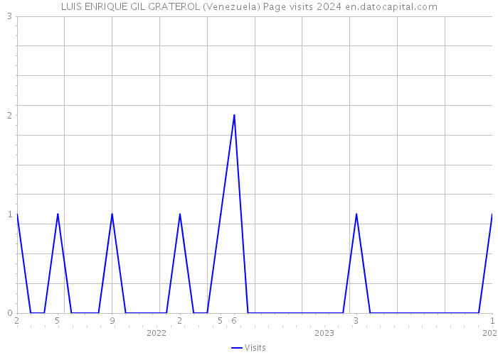 LUIS ENRIQUE GIL GRATEROL (Venezuela) Page visits 2024 