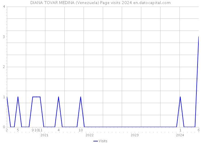 DIANA TOVAR MEDINA (Venezuela) Page visits 2024 