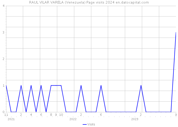 RAUL VILAR VARELA (Venezuela) Page visits 2024 