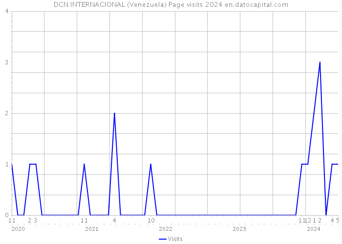 DCN INTERNACIONAL (Venezuela) Page visits 2024 
