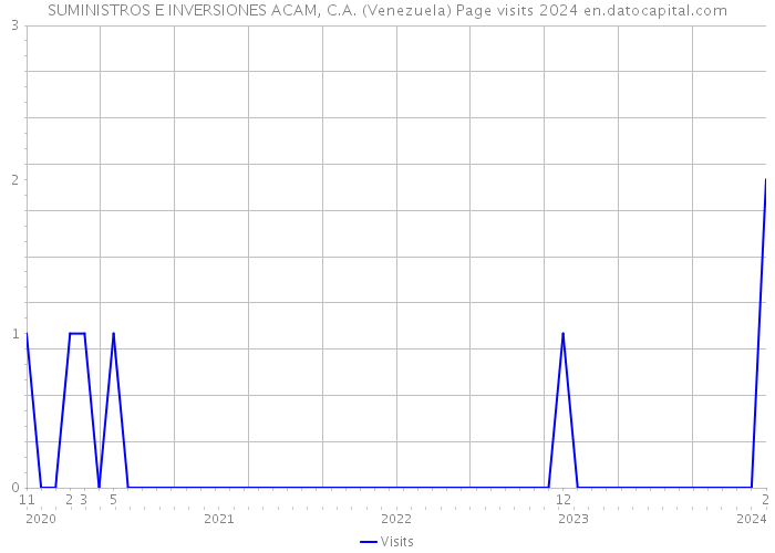 SUMINISTROS E INVERSIONES ACAM, C.A. (Venezuela) Page visits 2024 