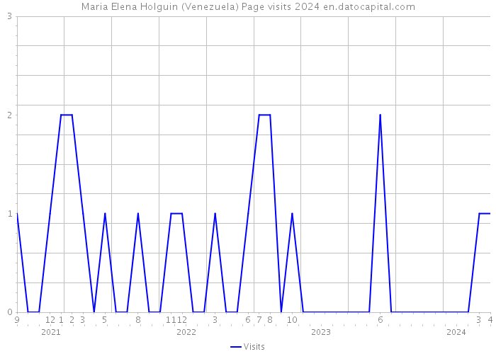 Maria Elena Holguin (Venezuela) Page visits 2024 
