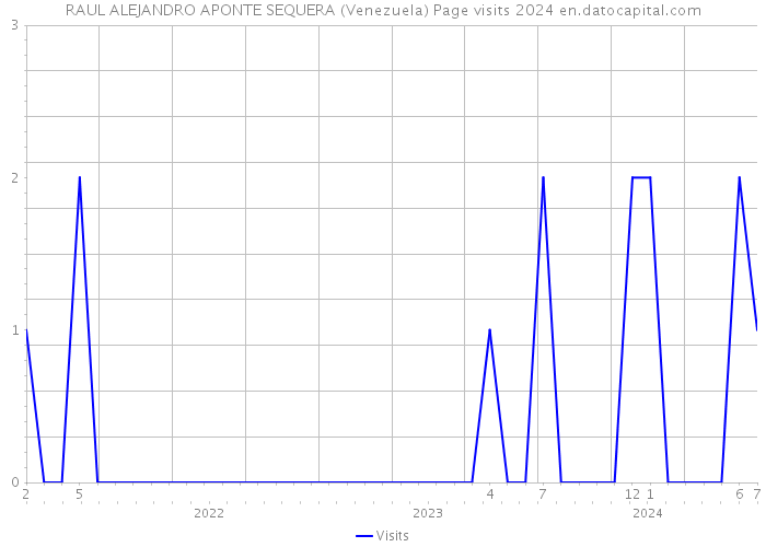 RAUL ALEJANDRO APONTE SEQUERA (Venezuela) Page visits 2024 