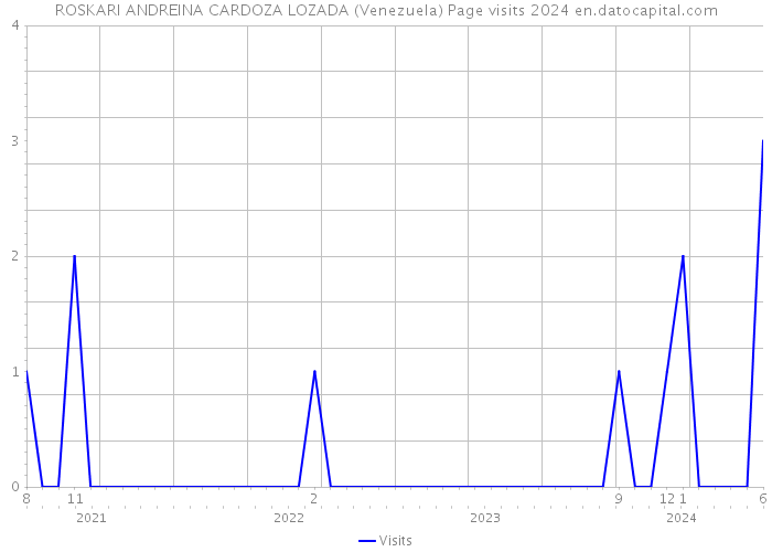 ROSKARI ANDREINA CARDOZA LOZADA (Venezuela) Page visits 2024 
