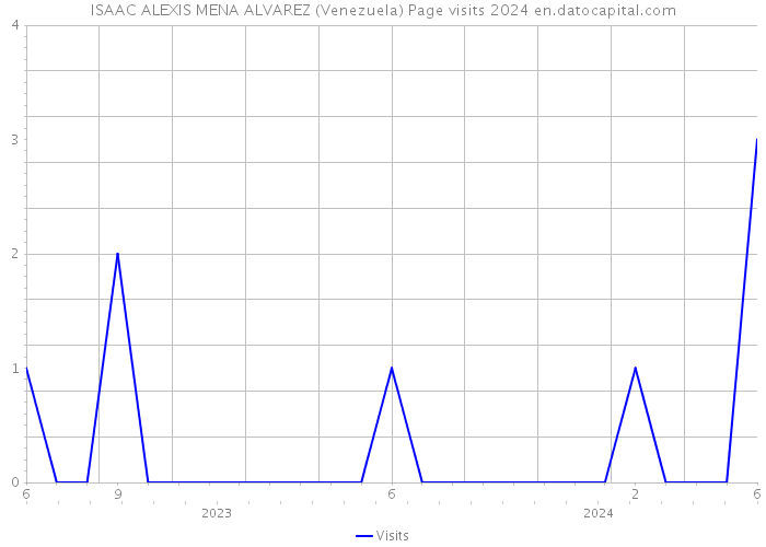 ISAAC ALEXIS MENA ALVAREZ (Venezuela) Page visits 2024 
