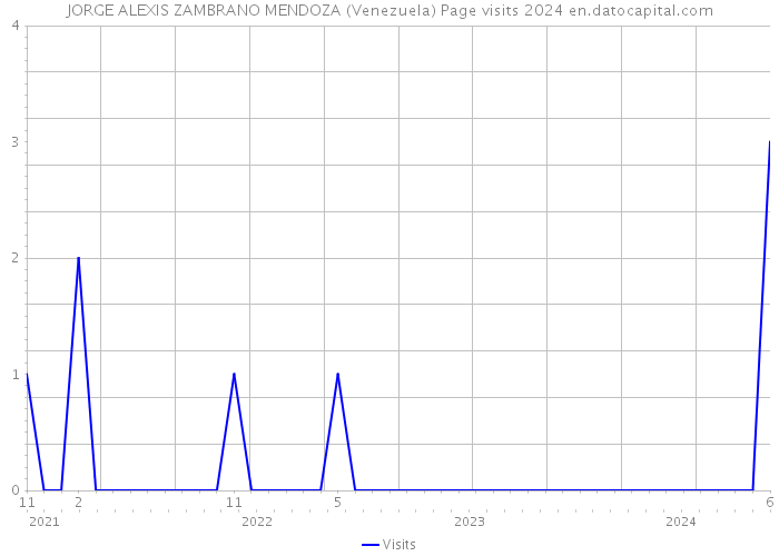 JORGE ALEXIS ZAMBRANO MENDOZA (Venezuela) Page visits 2024 