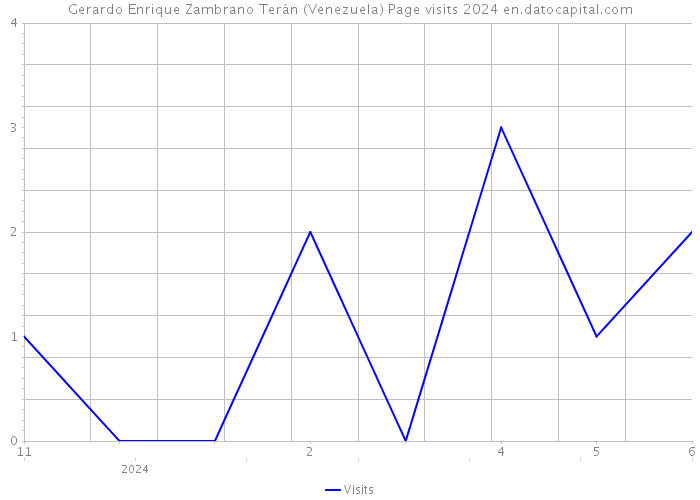 Gerardo Enrique Zambrano Terán (Venezuela) Page visits 2024 