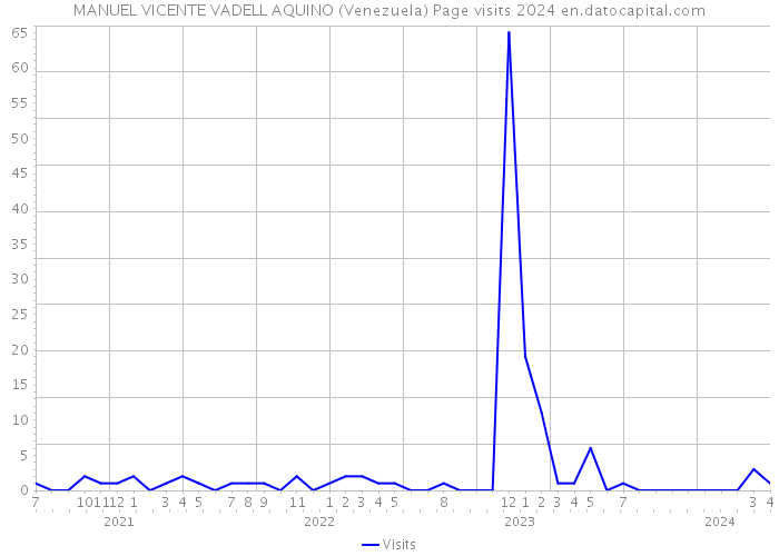 MANUEL VICENTE VADELL AQUINO (Venezuela) Page visits 2024 