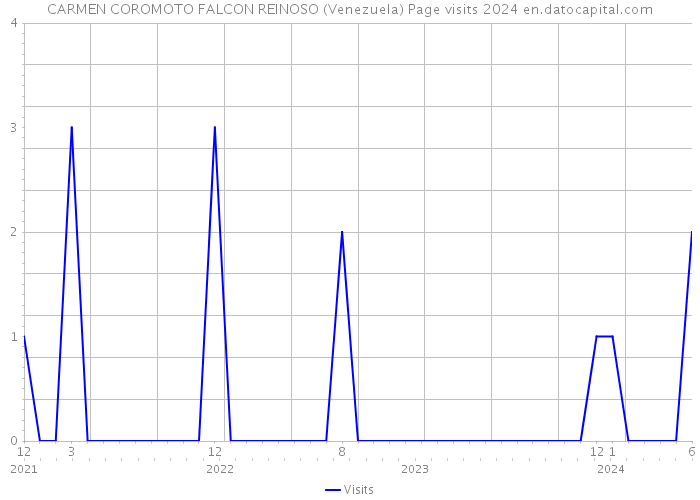 CARMEN COROMOTO FALCON REINOSO (Venezuela) Page visits 2024 