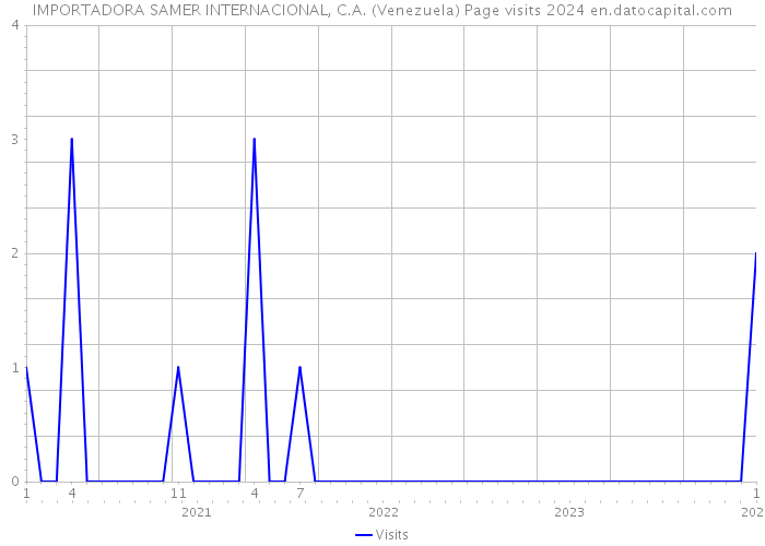 IMPORTADORA SAMER INTERNACIONAL, C.A. (Venezuela) Page visits 2024 