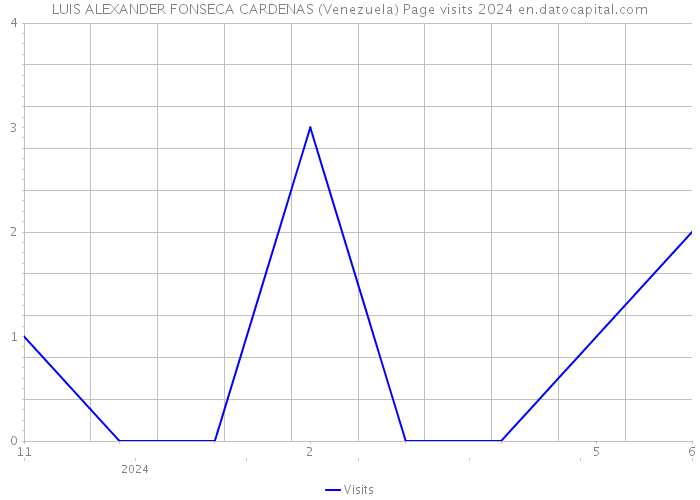 LUIS ALEXANDER FONSECA CARDENAS (Venezuela) Page visits 2024 