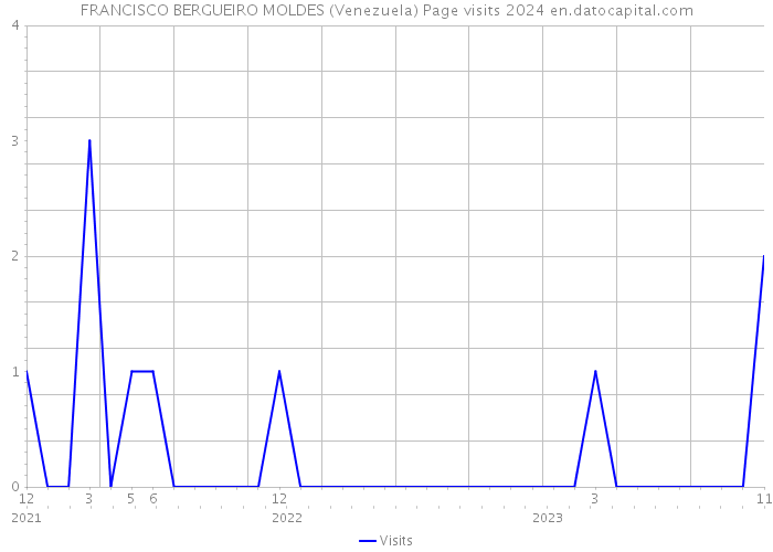 FRANCISCO BERGUEIRO MOLDES (Venezuela) Page visits 2024 