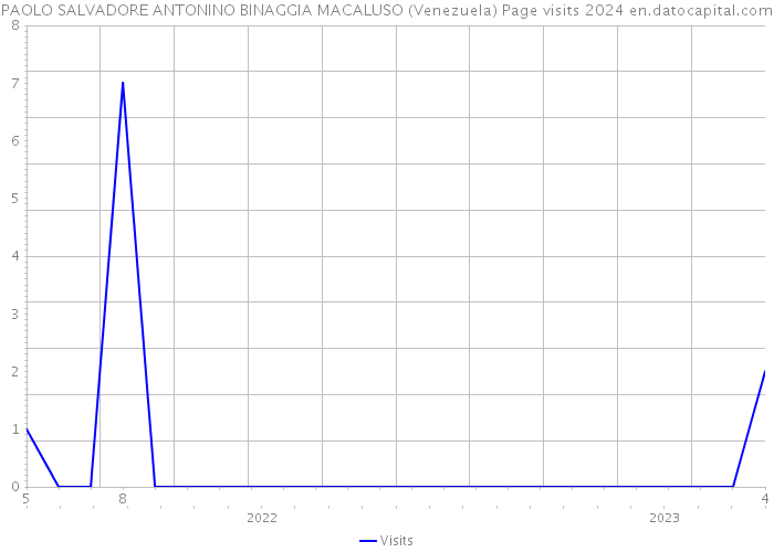 PAOLO SALVADORE ANTONINO BINAGGIA MACALUSO (Venezuela) Page visits 2024 