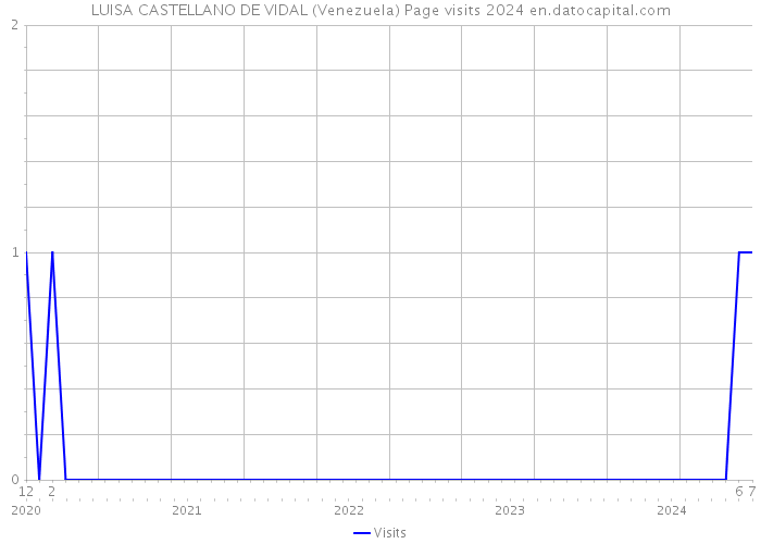 LUISA CASTELLANO DE VIDAL (Venezuela) Page visits 2024 