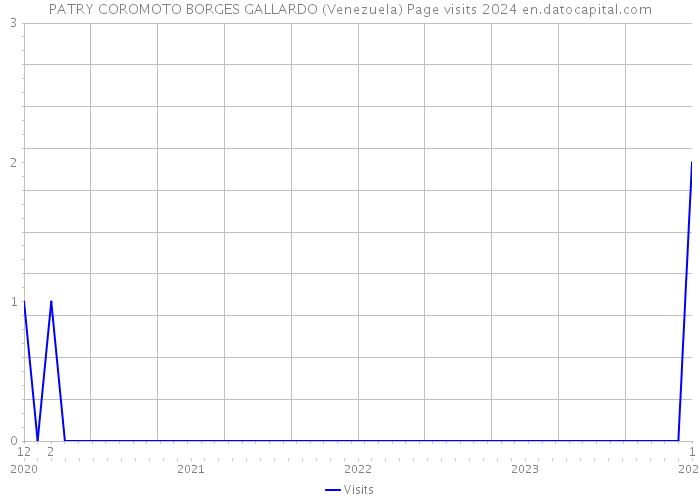 PATRY COROMOTO BORGES GALLARDO (Venezuela) Page visits 2024 