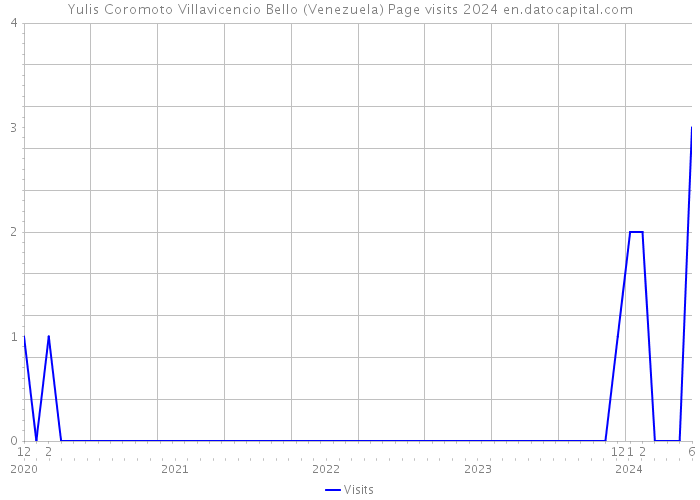 Yulis Coromoto Villavicencio Bello (Venezuela) Page visits 2024 