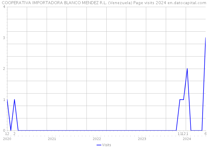 COOPERATIVA IMPORTADORA BLANCO MENDEZ R.L. (Venezuela) Page visits 2024 