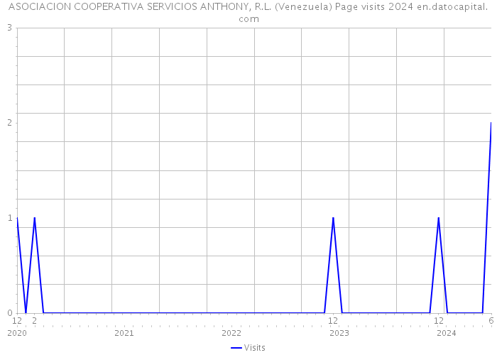 ASOCIACION COOPERATIVA SERVICIOS ANTHONY, R.L. (Venezuela) Page visits 2024 
