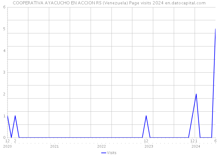 COOPERATIVA AYACUCHO EN ACCION RS (Venezuela) Page visits 2024 