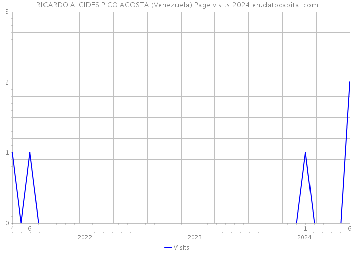 RICARDO ALCIDES PICO ACOSTA (Venezuela) Page visits 2024 