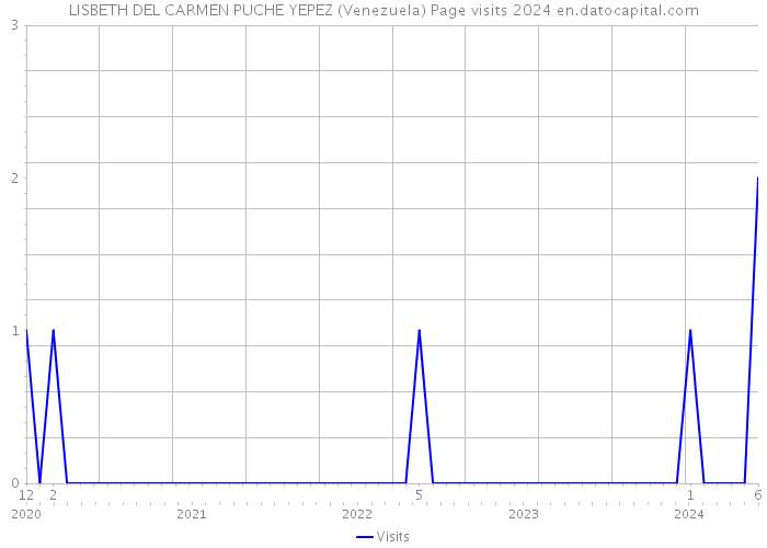 LISBETH DEL CARMEN PUCHE YEPEZ (Venezuela) Page visits 2024 