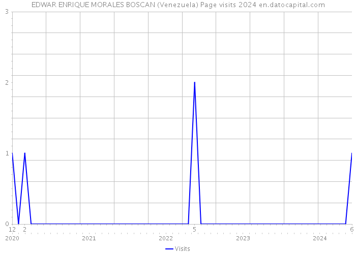 EDWAR ENRIQUE MORALES BOSCAN (Venezuela) Page visits 2024 