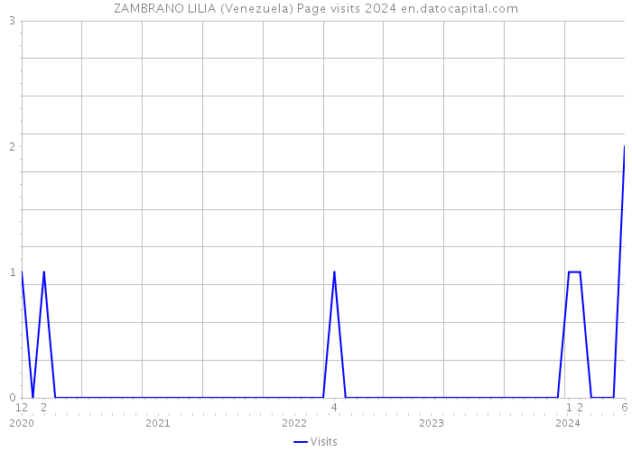 ZAMBRANO LILIA (Venezuela) Page visits 2024 