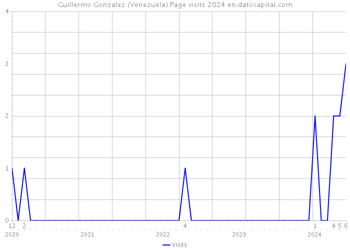 Guillermo Gonzalez (Venezuela) Page visits 2024 