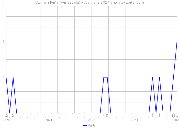 Carmen Peña (Venezuela) Page visits 2024 