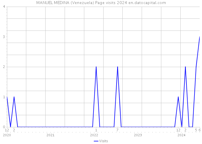 MANUEL MEDINA (Venezuela) Page visits 2024 
