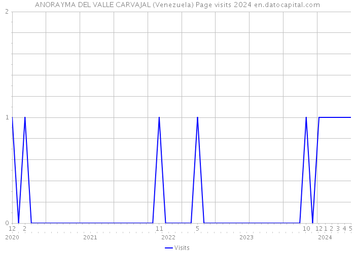 ANORAYMA DEL VALLE CARVAJAL (Venezuela) Page visits 2024 