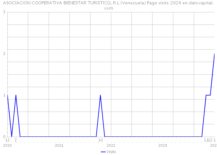 ASOCIACION COOPERATIVA BIENESTAR TURISTICO, R.L (Venezuela) Page visits 2024 